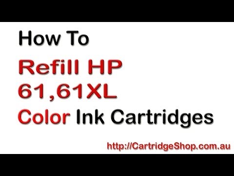 how to fill hp 61 ink cartridge