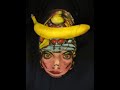 Carmen Miranda Topsy Turvey upside down face painting art by James Kuhn.