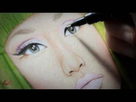 how to draw nicki minaj