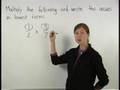 Watch Video on How to Multiply Fractions - Pre Algebra Help