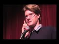 minneapolis comedian, tommy ryman chats with his mom, barb ryman at the 9/11/08 presentation of pee your pants monthly.