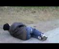 Aaron kicked in the nuts