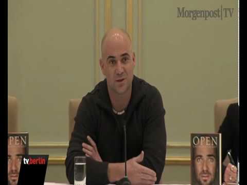Andre Agassi stellt Buch in Berlin vor