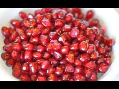 how to properly deseed a pomegranate