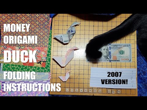 Money Origami Duck Folding Instructions