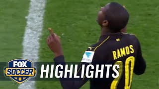 Christian Pulisic assists on Adrian Ramos goal vs. Ingolstadt | 2016-17 Bundesliga Highlights by FOX Soccer