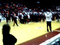 Frank Beamer addresses the crowd in Cassell Colosseum after winning the ACC Championship
