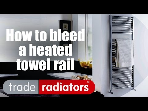 how to bleed an upright heated towel rail