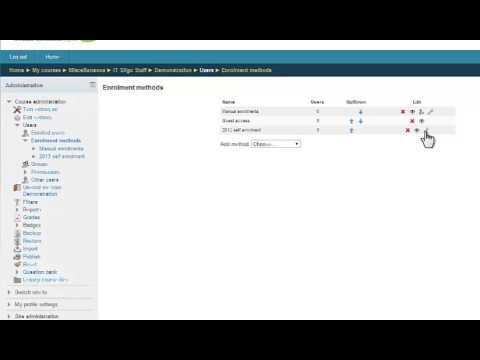 how to self enroll in moodle