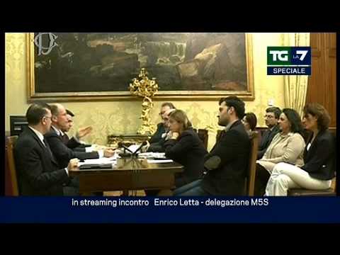 streaming - Il premier incaricato accetta la richiesta dei grillini di trasmettere online il colloquio con i capigruppo di Camera e Senato.