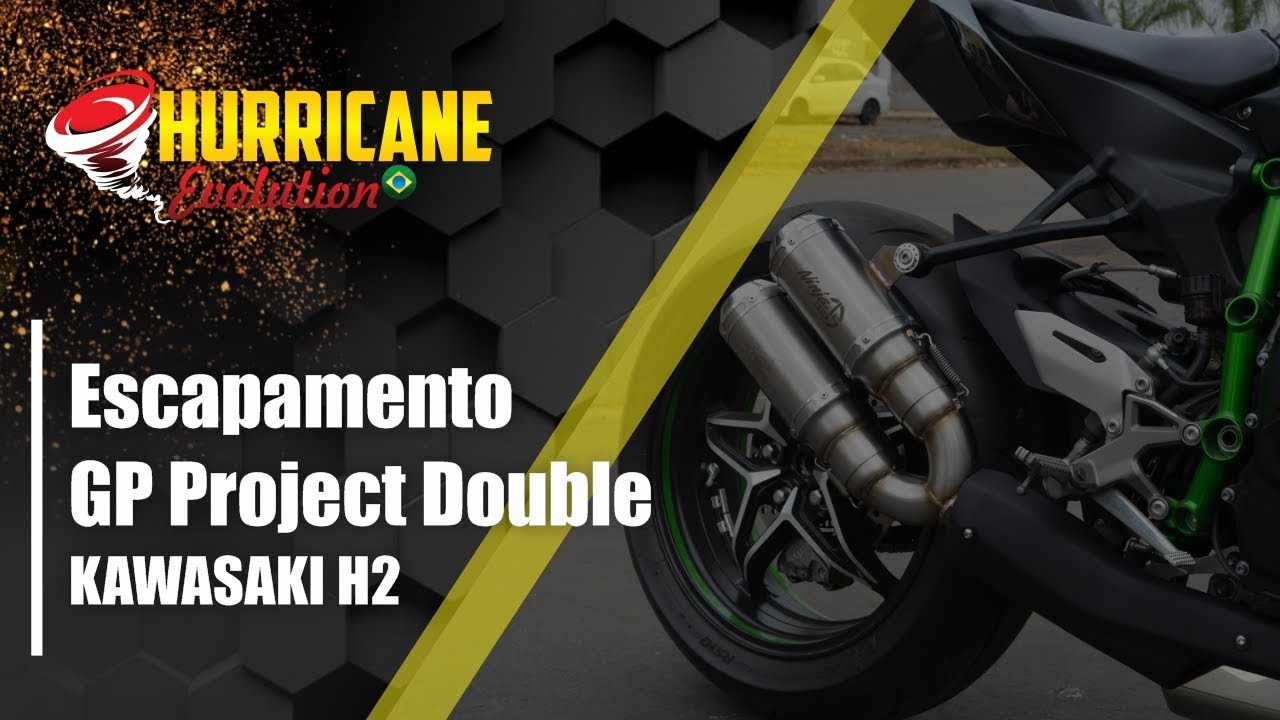 Capa do vídeo  Escapamento Double GP Project Kawasaki Ninja H2 2016 a 2024