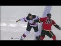Eric Boulton vs Tim Jackman Jan 10, 2012