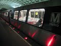 WMATA Alstom Cars leaving L'Enfant Plaza
