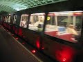 WMATA Alstom Cars leaving L'Enfant Plaza