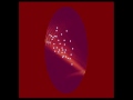 Moving Quantum Wave in an Elliptical Stadium Potential
