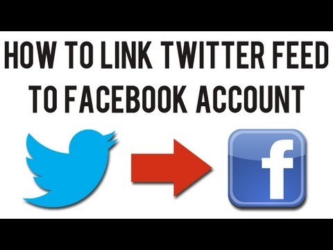 how to i link twitter to facebook