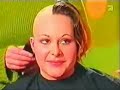 Girl shaved bald on German TV Girl shaved bald on German TV