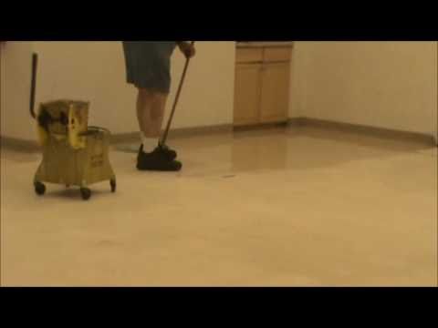 how to apply floor wax