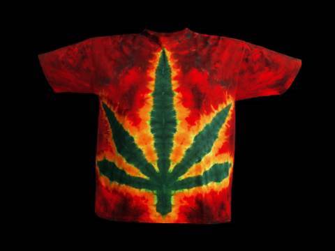 how to tie dye pot leaf t-shirt