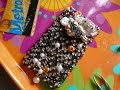 FOR SALE!3D BLING CELL PHONE CASE: BLACK&PRETTY HELLO KITTY!