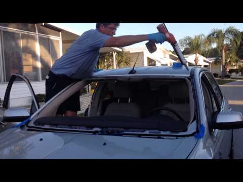 Part 2 How to replace windshield on a 2013 Lincoln MKX Set with the Rolladeck