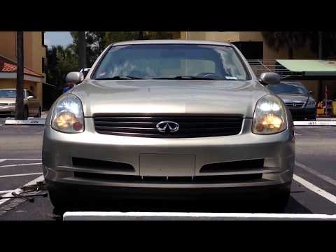 2004 Infiniti G35 Front HID Headlight Replacement | How to Replace Front Headlight 2004 Infiniti G35