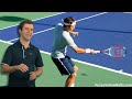 www.fuzzyyellowballs.com This video examines the grip that Roger Federer uses when he hits a forehand. Turns out that Federer uses an eastern forehand grip, which is the most conservative grip you can use when hitting a forehand. To learn how to hit forehands like Roger Federer and for more high definition video, visit www.fuzzyyellowballs.com !
