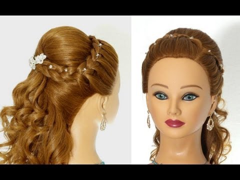 Wedding prom hairstyles for long hair.  Greek Goddess Hairstyle