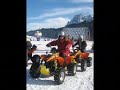 gara tra quad sulla neve gara tra quad sulla neve
