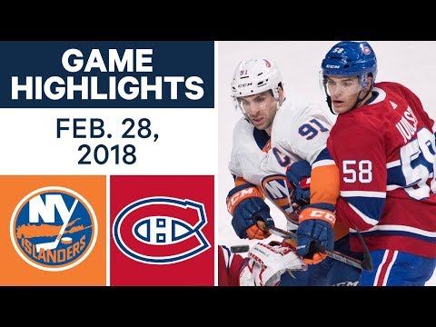 Video: NHL Game Highlights | Islanders vs. Canadiens - Feb. 28, 2018