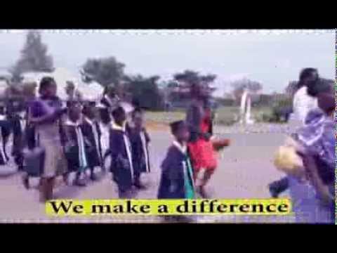 Child Africa Equator School children entertaining visitors by marching in the street Child Africa Equator School children entertaining visitors by marching in the street