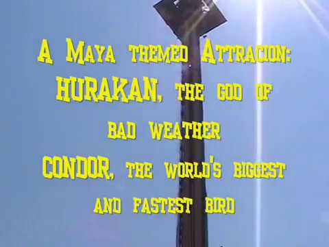 jouwpagina - http://www.DLRP-Magic.com - Hurakan Condor @ Port Aventura, Spain, in the Mexico theme area of the park. See this drop tower / freeval tower at day and at k...