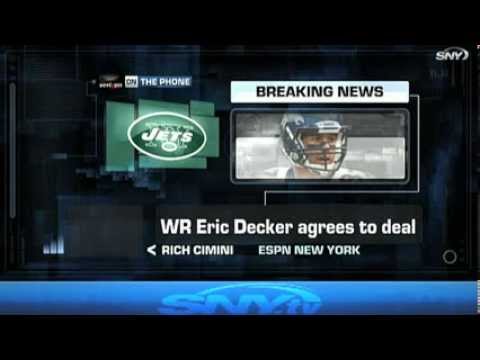 The New York Jets sign Eric Decker The New York Jets sign Eric Decker