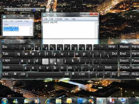 how to virtual keyboard windows 7