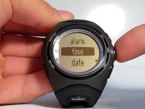 כיוון שעה,תאריך ושעון מעורר בסונטו suunto t6c/d