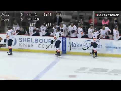 Jesse Schultz first goal as a Swamp Rabbit (2/19/2021)