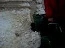 Stuck in snow! Stuck in snow!