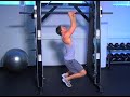Mock Military Pull-ups on Squat Rack with Feet on Floor