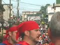The Race of the Saints takes place every year in only two places in the world: Gubbio, Italy and Jessup, PA.  Sean's team is St. George, so the video is about them.  If you are a ceraioli di San Giorgio and would like a higher quality copy, please contact me.  
FYI- The saints are St. Ubaldo (yellow), St. George (blue) and St. Anthony (black).  The platforms weigh about 500 pounds.  We carry the platforms in teams of ten, and switch on a dead run.  It is very dangerous, so please do not attempt to do this at home.  We are professionals.  

Viva San Giorgio!