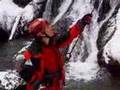 Icewall climbing