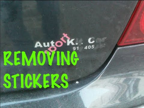 how to remove stickers from glass