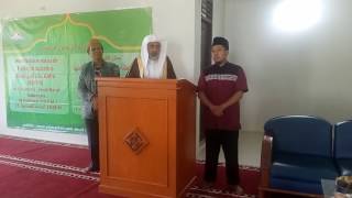 Sambutan Sykeh Pada Peresmian Masjid