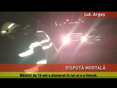 Un băiat de 16 ani s-a înecat în lacul Marina din Curtea de Argeș