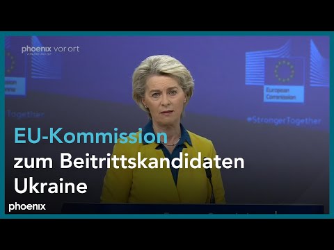 EU-Beitrittsanträge der Ukraine, Moldawiens und Georgiens: Pressekonferenz mit Ursula von der Leyen