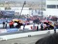 Cruz Pedregon v Ron Capps in round one of the final eliminations on Sunday February 24, 2008 at the Checker Schuck's Kragen NHRA Nationals.  Location is Firebird International Raceway in Chandler, Arizona.  Includes burnout, staging and run, along with a bit of the following crowd reaction.  I liked this run but got mad at Capps cause me made me lose points - he was one of my picks over at nhrafantasygame.com! Gaaaaah!
