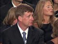 At the funeral mass for Edward Kennedy, Ted Kennedy Jr. speaks about the effect his father had on him. Kennedy Jr. also mentions how proud he is to share the same name as his late father.