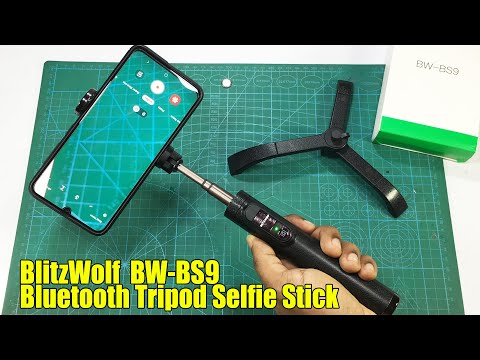 BlitzWolf BW-BS9 bluetooth Tripod Selfie Stick Unboxing & Testing