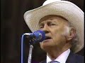 bill monroe with glenn duncan (fiddle), blake williams (banjo), tater tate (bass), wayne lewis (guitar) on grand ole opry live.  i think this was in the mid 80's.