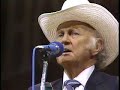 bill monroe with glenn duncan (fiddle), blake williams (banjo), tater tate (bass), wayne lewis (guitar) on grand ole opry live.  i think this was in the mid 80's.