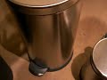 Stainless Steel Dual Layer Trash Can + Foot Pedal Opener